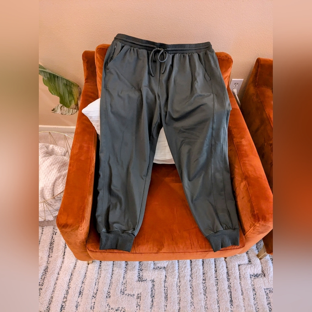 Rachel Zoe Women's Dark Olive Green Pocket Joggers - XL